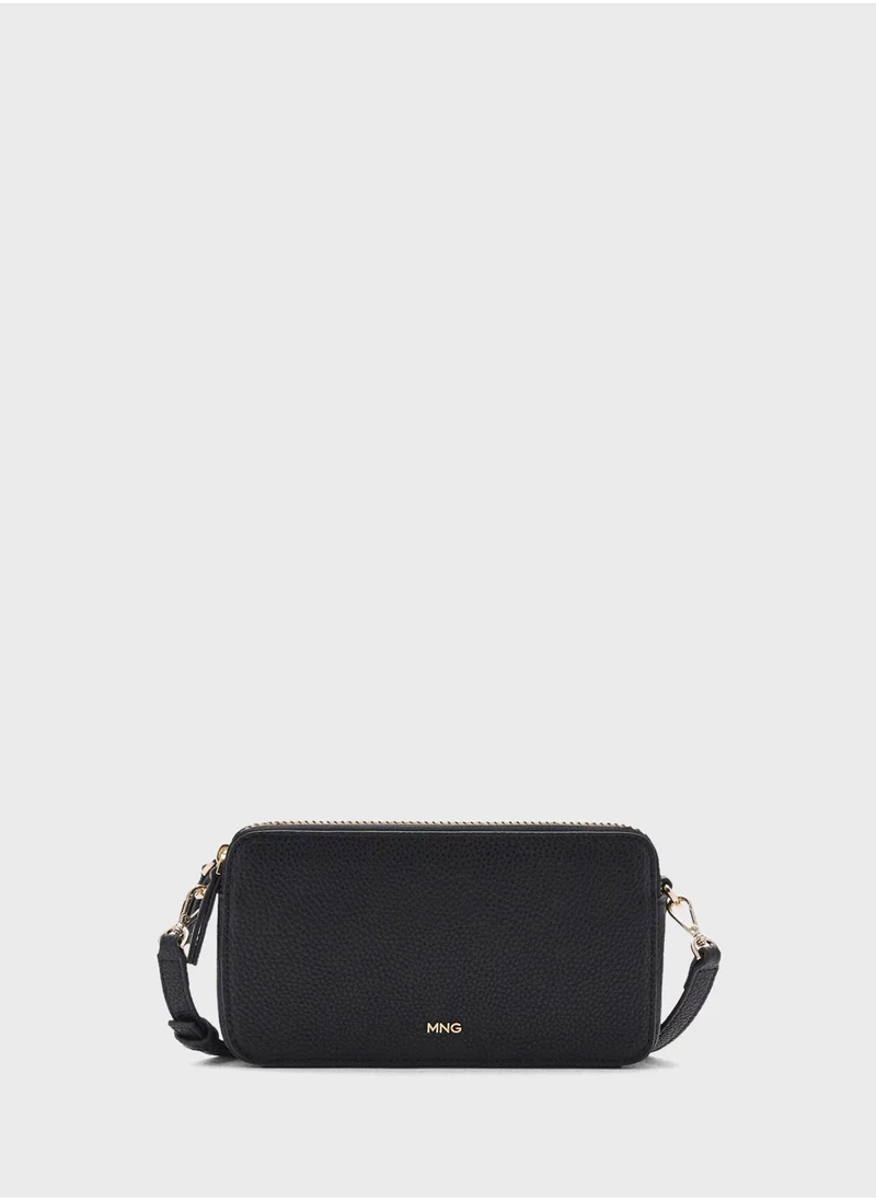 مانجو Shoulder Bag With Double Zip