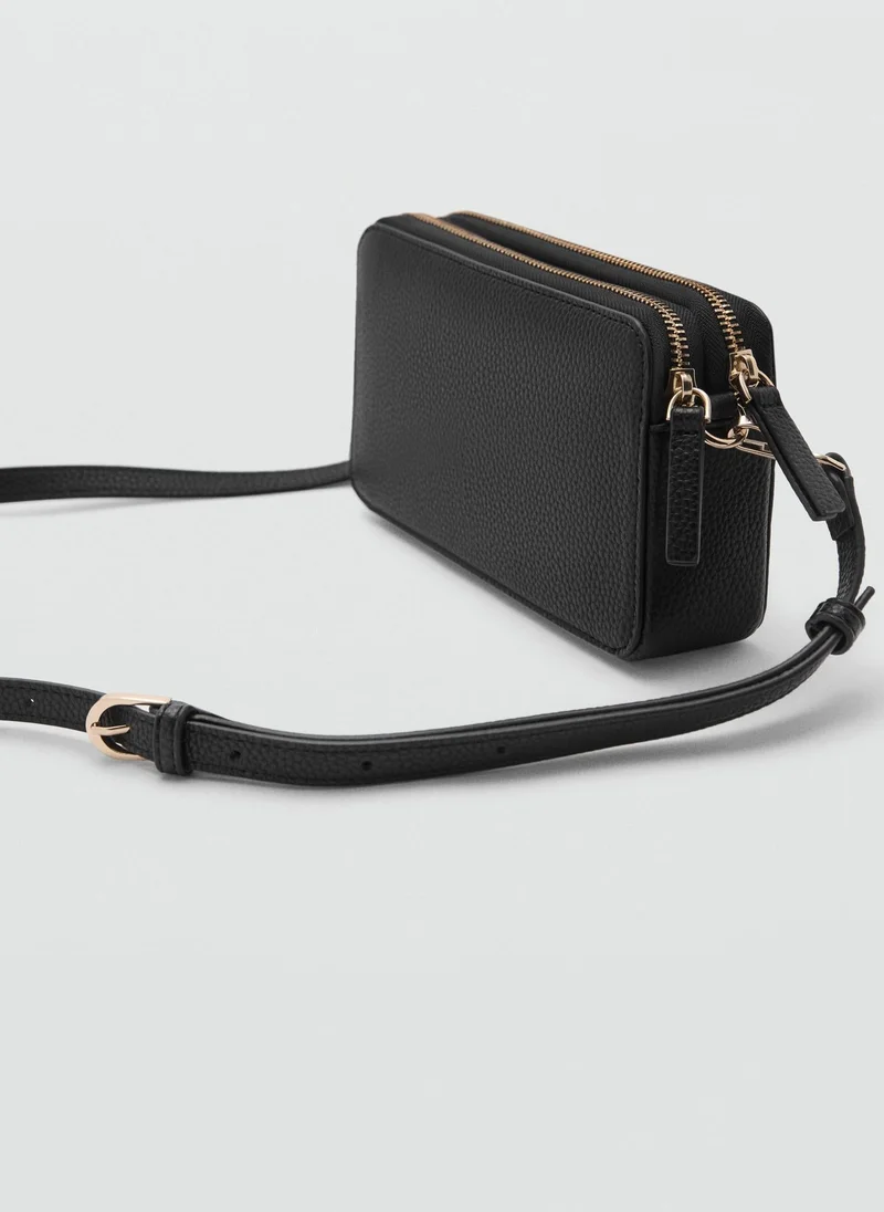 مانجو Shoulder Bag With Double Zip