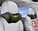 Allaboutsla 2Pack Car Neck Pillow Ergonomic Memory Foam Car Headrest Pillow Neck Support Pillow for Long Drives Headrest Support Cushion for Pain Relief Universal Fit for Cars SUVs Trucks Black - Image 2