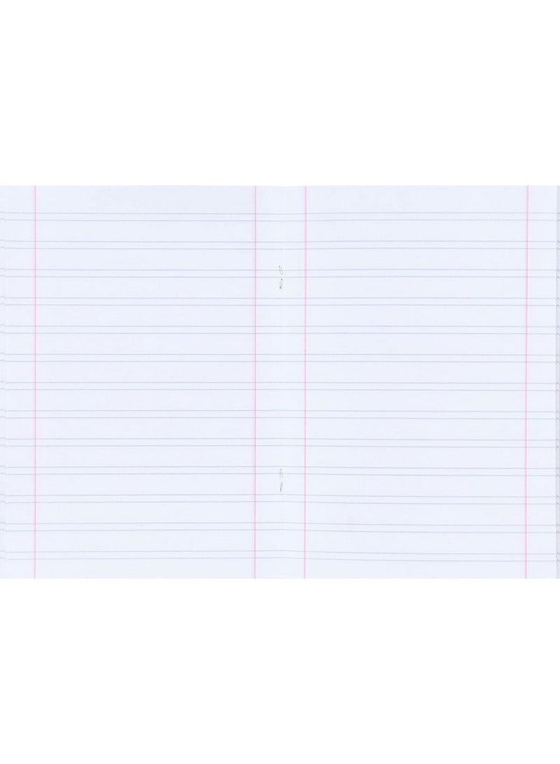 منترا مجموعة 3 دفاتر، دفتر منترا مدبس مسطرة انجليزي 100ورقة (متعددة الألوان، متعددة الأشكال) 3 قطع - Image 3