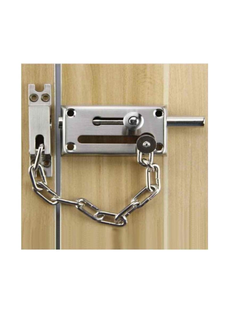 KNP KNP Door Chain Safety Door Lock with Anti-Theft Chain (Aluminium Brass) provides enhanced security and peace of mind for your home, office, or commercial space.  - Image 2