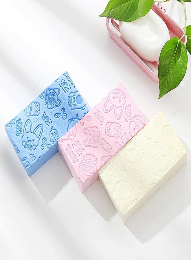 BOTIST Soft Bath Sponge For Shower/Dead Skin Remover Sponge For Body/Face Scrubber for Women and Men (Spong) Multicolour [ Pack of 1 ] - Image 2