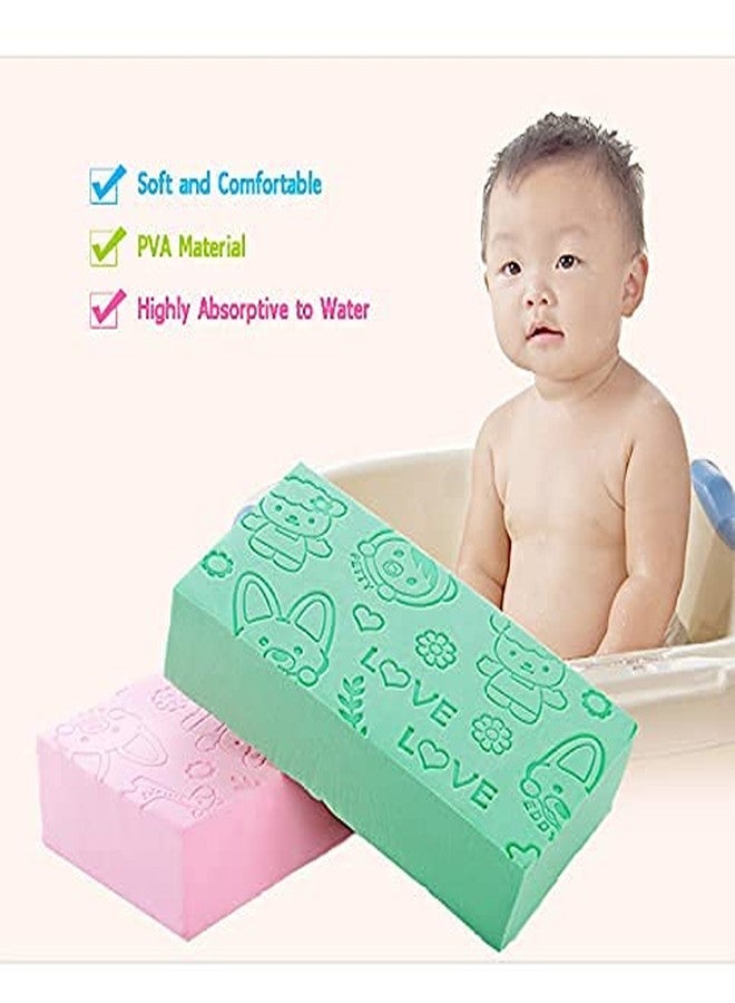 BOTIST Soft Bath Sponge For Shower/Dead Skin Remover Sponge For Body/Face Scrubber for Women and Men (Spong) Multicolour [ Pack of 1 ] - Image 4