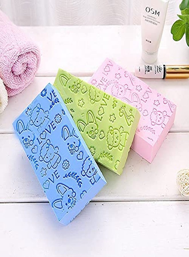 BOTIST Soft Bath Sponge For Shower/Dead Skin Remover Sponge For Body/Face Scrubber for Women and Men (Spong) Multicolour [ Pack of 1 ] - Image 3
