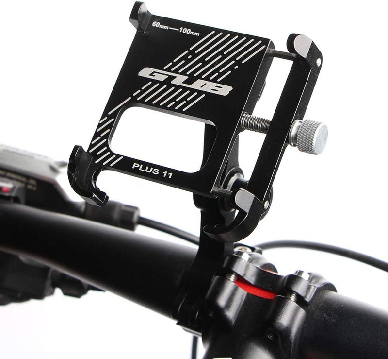 GUB PLUS11 Bicycle & Motorcycle Phone Mount, Aluminum Alloy Bike Phone Holder with 360° Rotation Adjustable for iPhone X XR Xs 7s 8 Plus, for Samsung S7/S6/Note5/4 GPS Mount 4.2 to 7.2 Inch - Image 1