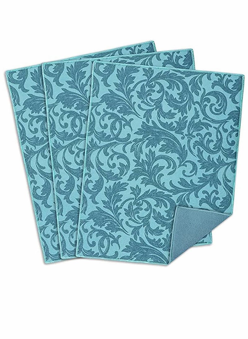 Y&D Kitchen Cloth Dish Towels, Drying Mat for Counter, Mat, Microfiber Rack Absorbent Dishes Drainer/ Pad Countertop  - Image 1