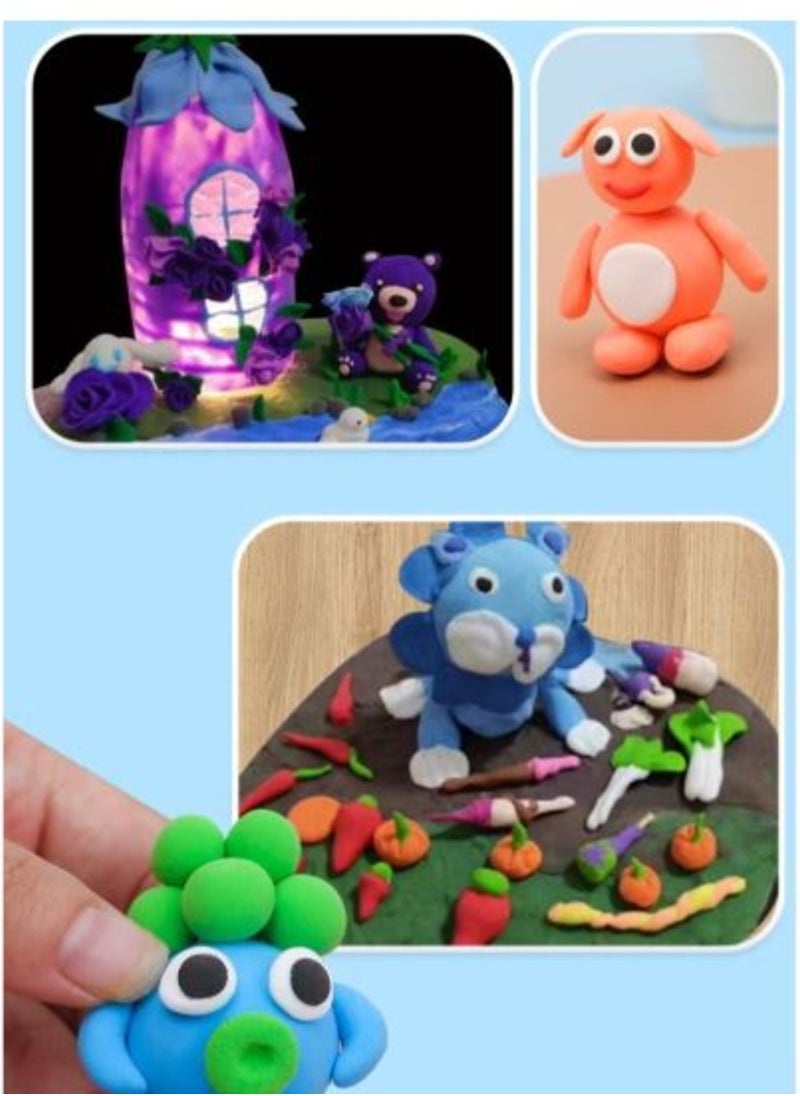 Air Dry Clay, 36 Colors Modeling Clay Set with 3 Sculpting Tools, Clay Art Toy for Adults and Kids, DIY Air Dry Craft Clay Kit