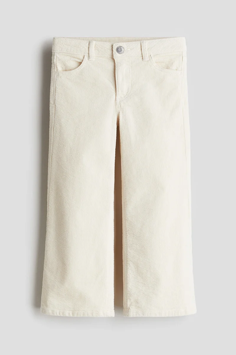 H&M Wide Corduroy Trousers