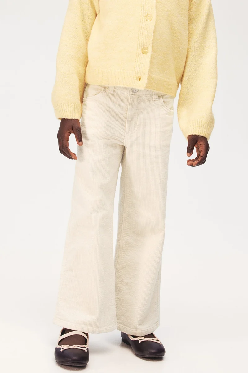 اتش اند ام بنطلون واسع من الكوردروي
