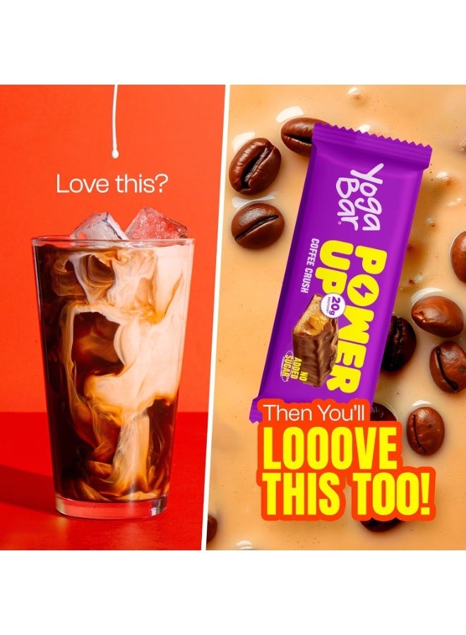 Yogabar Power Up 20g Protein Bar (5 Bars, Coffee Rush, No Added Sugar) | Least Net Carbs | Zero Added Sugar Protein Bars | High Protein Blend - Whey Protein Concentrate, Isolate, Peanuts & Soy | Healthy Protein Snacks - Image 3