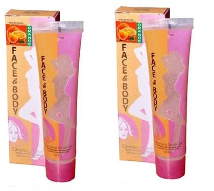 Elecsera Face And Body Orange Cleansing Pack of 2pc Scrub 200 g - Image 1