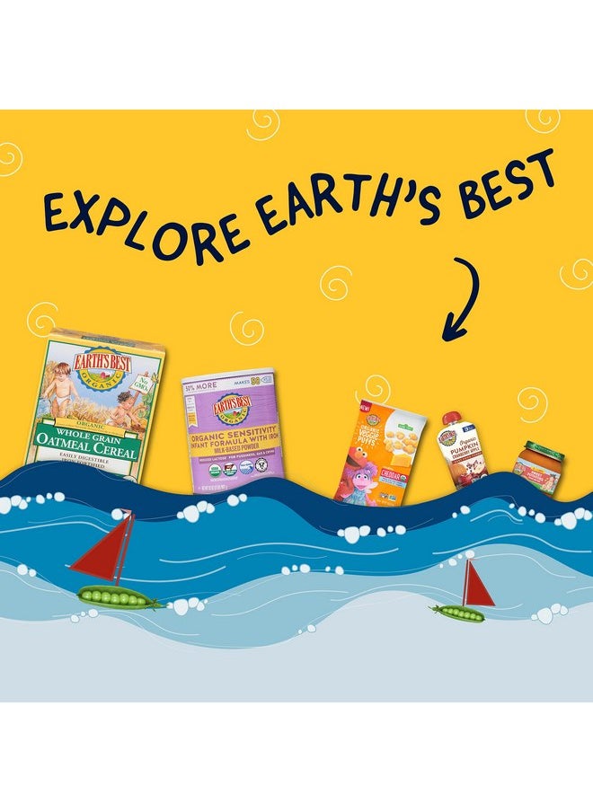 إيرثس بيست أكياس طعام الأطفال العضوية من Earth's Best، هريس الفاكهة والحبوب للمرحلة الثانية للأطفال بعمر 6 أشهر فأكثر، هريس التفاح والخوخ والشوفان العضوي، كيس قابل لإعادة الإغلاق سعة 3.5 أونصة (عبوة من 12 قطعة)  - Image 5