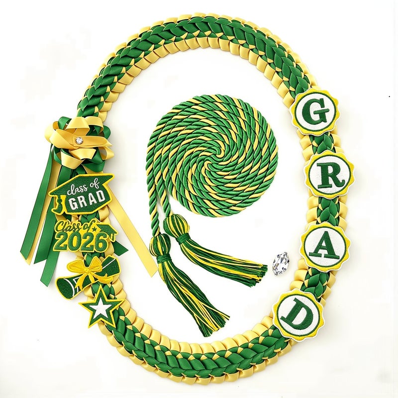 Graduation Braided Lei 2026 For Ceremony Photo Prom Party Grad Event Favors - Image 4