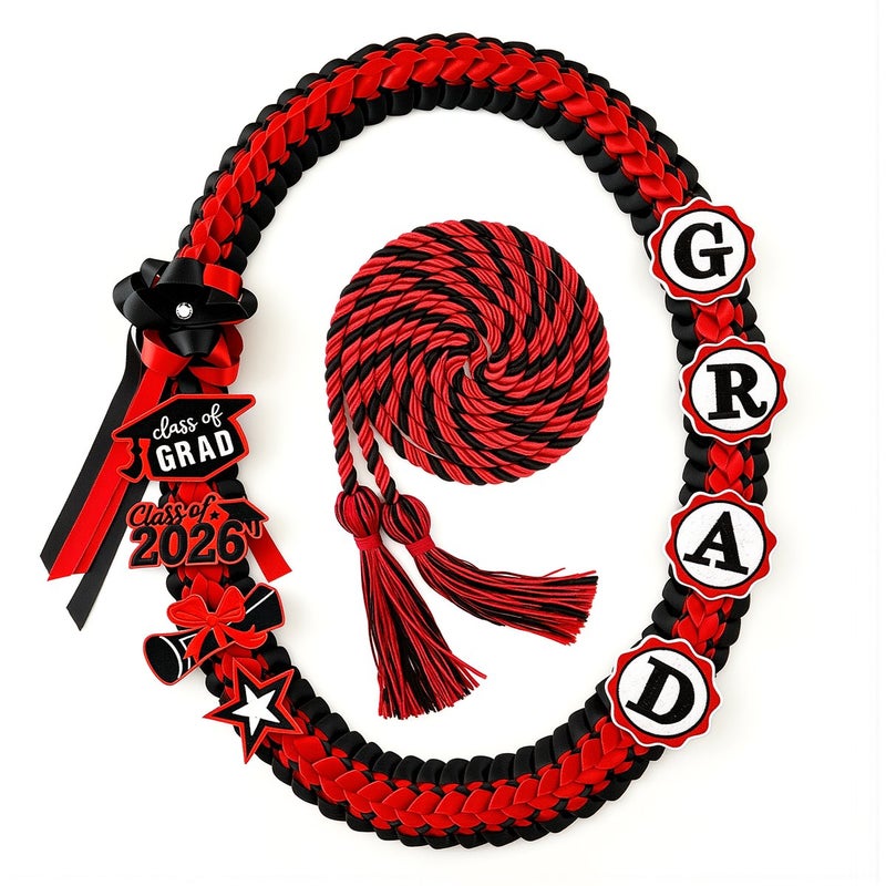 Graduation Braided Lei 2026 For Ceremony Photo Prom Party Grad Event Favors - Image 2