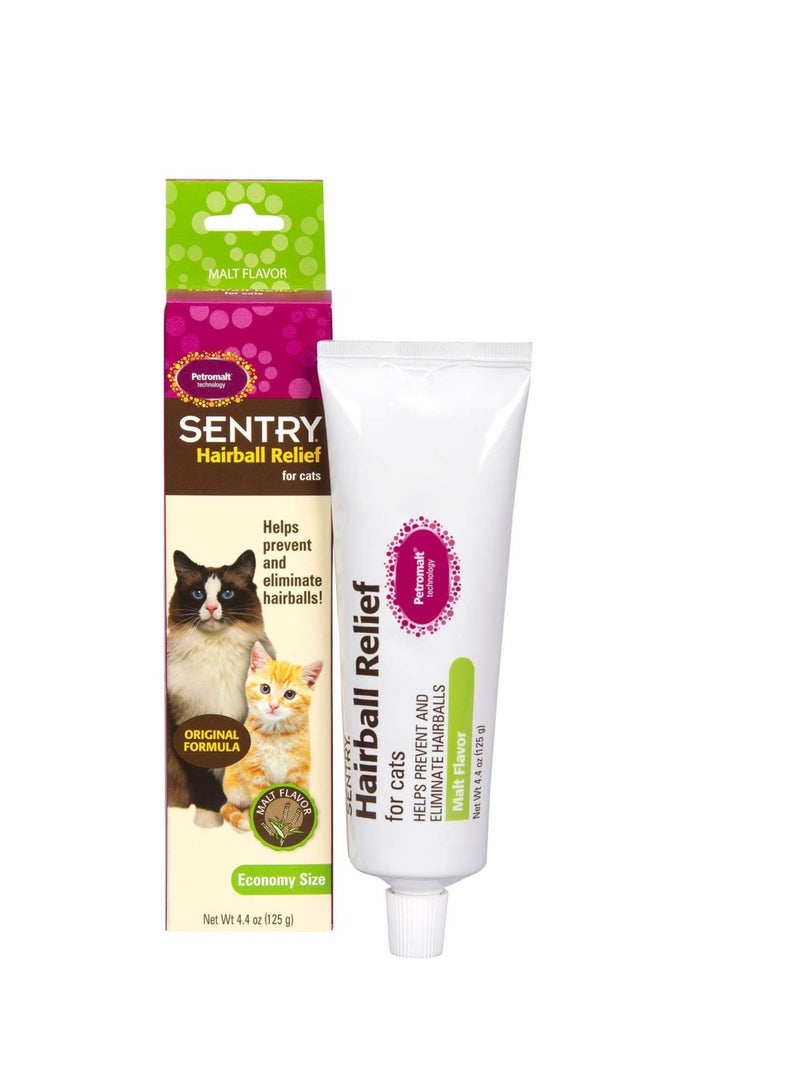 Sentry Petromalt Hairball Relief - Liquid Original Flavor 4.4 oz - Pack of 2