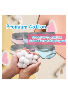 SYOSI 6 Pack Women Under The Bump Maternity Knickers Bikini Cotton Pregnancy Underwear Postpartum Underwear V Shape Low Wasit Pants Breathable Strench Underpants XL  - Image 3