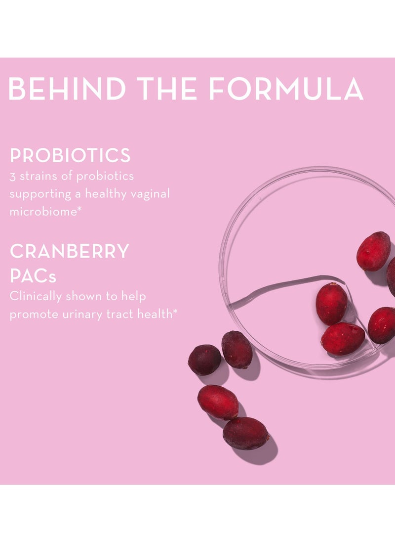 HUM - Private Party - cranberry PACs + probiotics 3 strans, 10 bn organisms Supports Urinary Track Health | 30 Dietary Supplements - Image 1