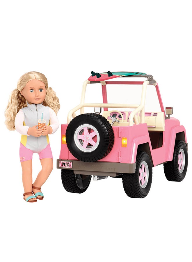 كيوبيك فن سيارة جبلية 4x4 للدمي 18 بوصة - BD37279Z - Image 3