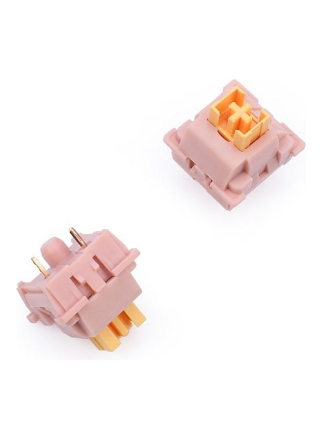 Redragon A113 Bullet-QL Soft Linear Mechanical Switch 3-Pin Plate Mounted Cherry MX Quiet Equivalent Hot-Swappable DIY Keyboard Switch Mod 50 Million Click (24 Pcs Switches, Keycap + Switch Puller) - Image 1