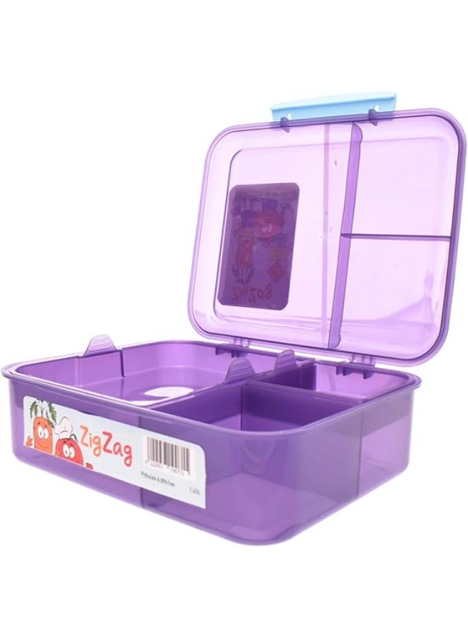 ZigZag Purple Food Container – 1.65 Liters - Image 2