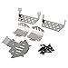 Share Goo 5PCS ShareGoo Stainless Steel RC Skid PlateRC Chassis Armor Protector Plate Protection Compatible with Traxxas TRX4 820564 110 RC Crawler Car - Image 4
