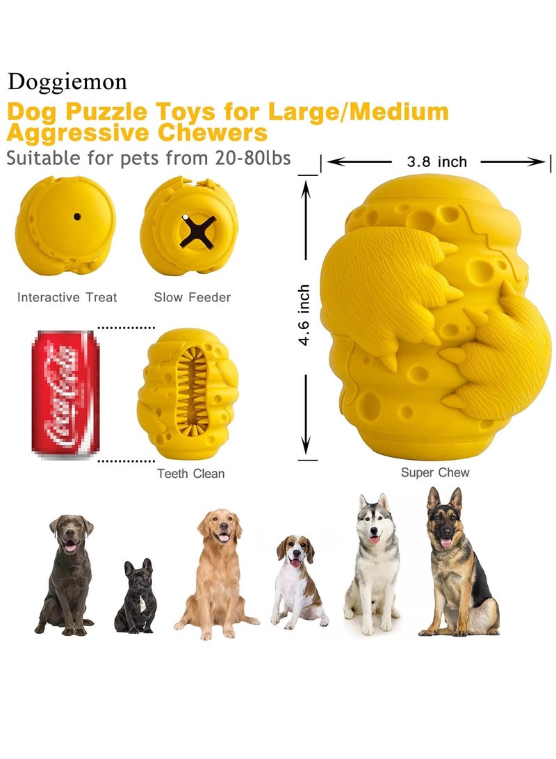 ألعاب مضغ للكلاب العدوانية من السلالات الكبيرة والمتوسطة، توزيع مكافآت تفاعلي، وحدة تغذية بطيئة، غير قابلة للتدمير، متينة، أسنان مطاطية آمنة، نظيفة، متينة، ألعاب مضغ للكلاب - Image 5