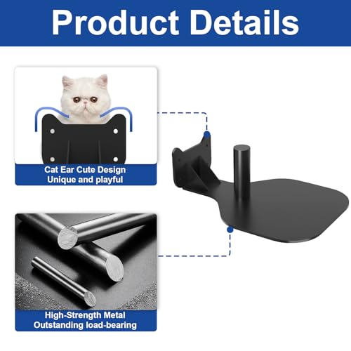 Maozhren Upgraded Speaker Wall Mount for Bose S1 Pro/S1 Pro+, Hidden Wall Mount Speaker Bracket for Bose Speakers Mounting Bracket, Black - Image 4