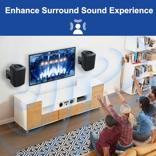 Maozhren Upgraded Speaker Wall Mount for Bose S1 Pro/S1 Pro+, Hidden Wall Mount Speaker Bracket for Bose Speakers Mounting Bracket, Black - Image 5
