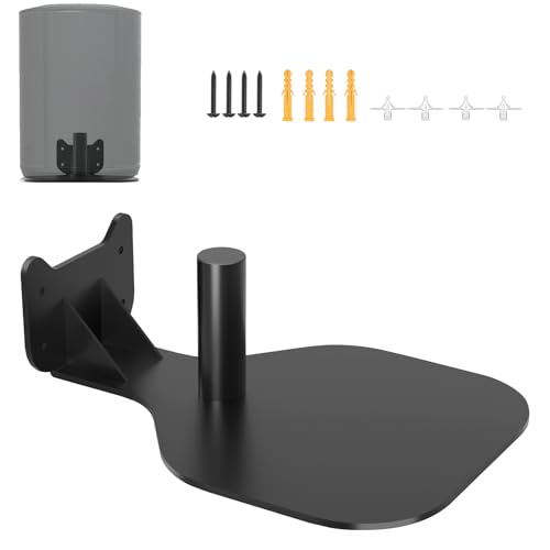 Maozhren Upgraded Speaker Wall Mount for Bose S1 Pro/S1 Pro+, Hidden Wall Mount Speaker Bracket for Bose Speakers Mounting Bracket, Black - Image 1