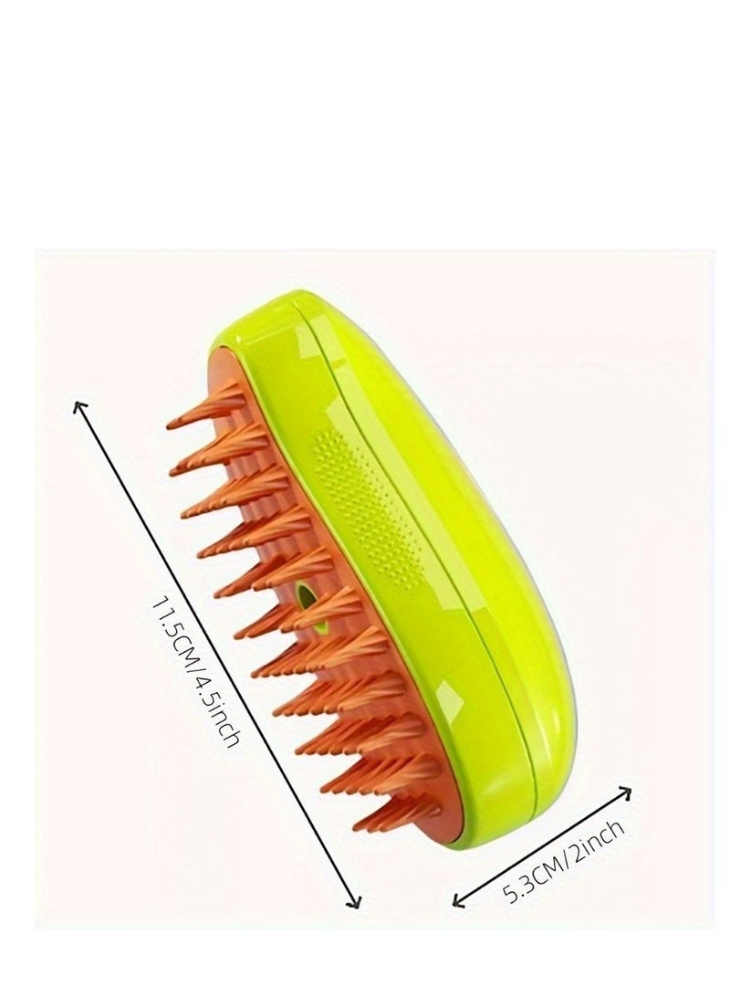 Generic Cat Steam Brush, 3 in 1 Steamy Cat Brush, Cat Steamer Brush for Massage, Pet Hair Cleaner Brush for Cats and Dog, Eliminate Flying Hair and Tangled Hair Cat Hair Brush  - Image 5