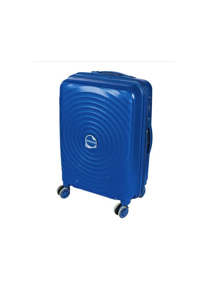 Generic Samsonite Expandable Travel Luggage, Size 24 Inch, TSA Lock, Steel Structure and Spinning Wheels, Blue Color  - Image 1