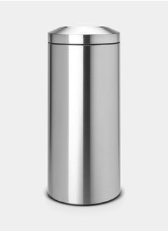 brabantia BRABANTIA Flame Guard Waste Paper Bin 30 litre with Metal Inner Bucket Matt Steel 