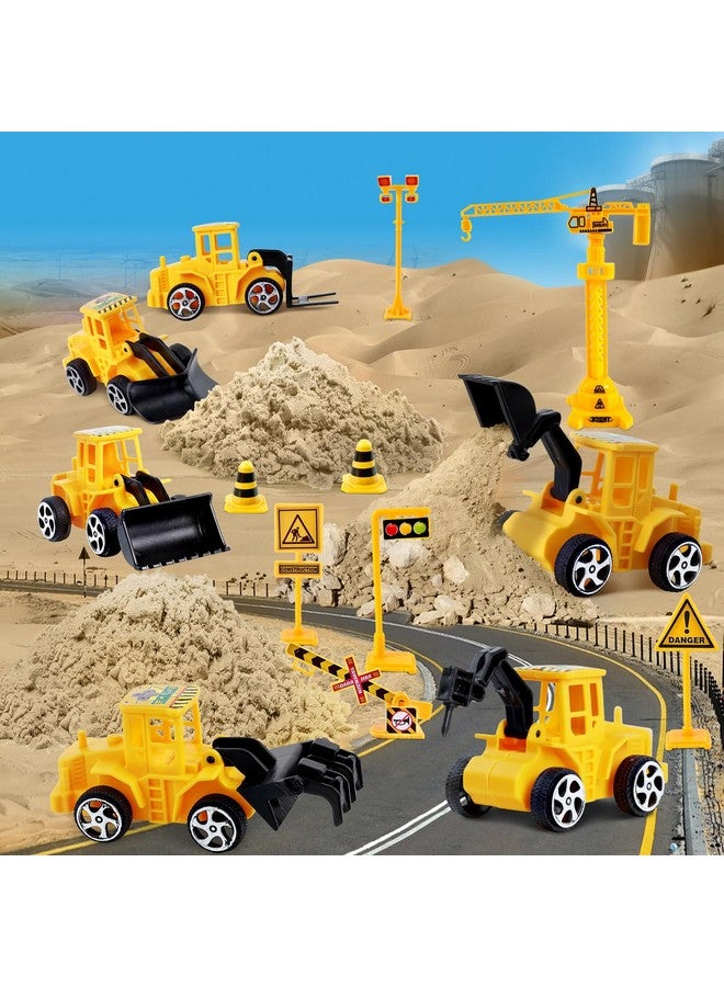 ESSENSON Construction Sensory Bin - Play Sand Kit with Toy Truck and 4lbs Magical Sand, Pretend Play Beach Sensory Toy Sandbox, Kids Gifts for Girls and Boys - Image 5