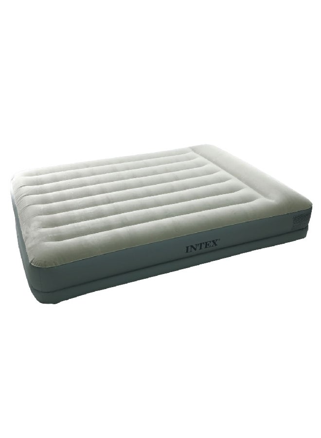 INTEX Queen Size Pillow Rest Mid-Rise Dura Beam Standard Air Bed Grey and Blue 39.8 x 18.8 x 32.8 cm 64118  - Image 1
