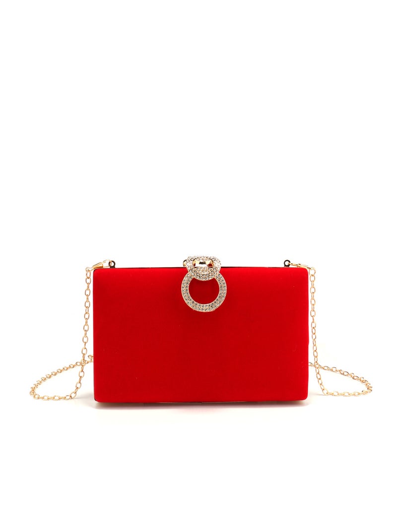 New Style Exquisite Evening Bag With Rhinestones, Fashionable And Elegant, Simple Clutch, Versatile And Stylish For Wedding Dresses - Image 5