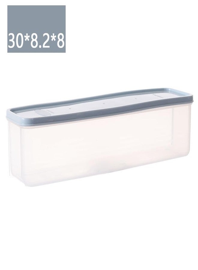 PRETYZOOM Plastic Food Storage Containers with Airtight Lids 11.8 Inch Stackable Fresh Box for Kitchen Organization Cereals Snacks Bread - Image 2