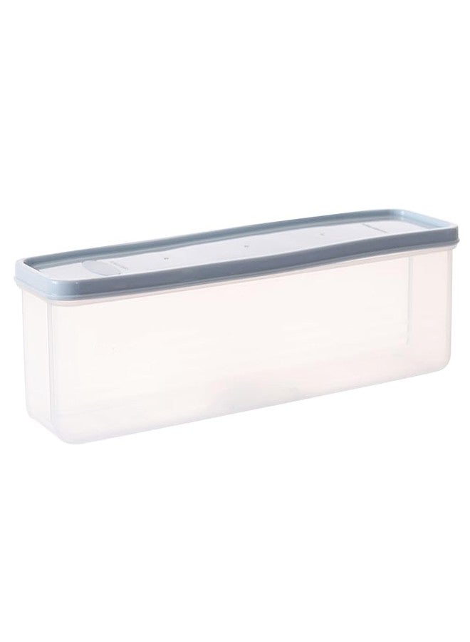 PRETYZOOM Plastic Food Storage Containers with Airtight Lids 11.8 Inch Stackable Fresh Box for Kitchen Organization Cereals Snacks Bread - Image 1