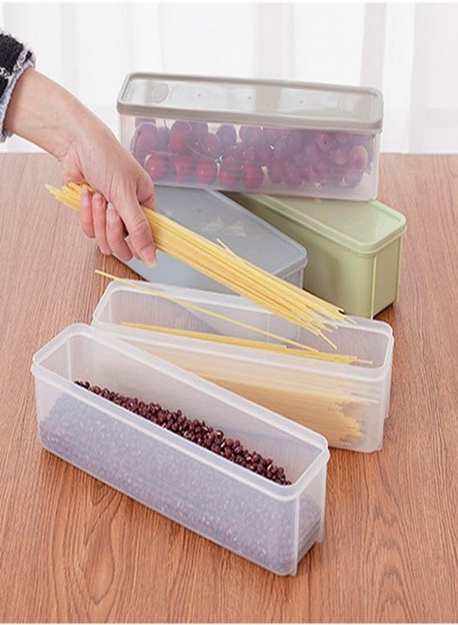 PRETYZOOM Plastic Food Storage Containers with Airtight Lids 11.8 Inch Stackable Fresh Box for Kitchen Organization Cereals Snacks Bread - Image 3