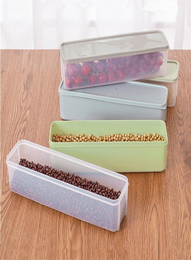 PRETYZOOM Plastic Food Storage Containers with Airtight Lids 11.8 Inch Stackable Fresh Box for Kitchen Organization Cereals Snacks Bread - Image 4