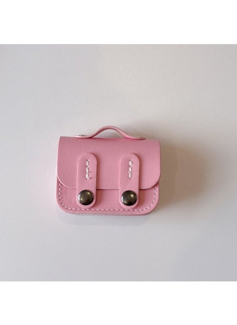 Simple For Apple Earphone Case Bluetooth Headset Pro2 Pink Earphone Case Vermilion AirPods Flip Case Ear-Color:[pink Flip Backpack]-Applicable Models:【Airpods 4】