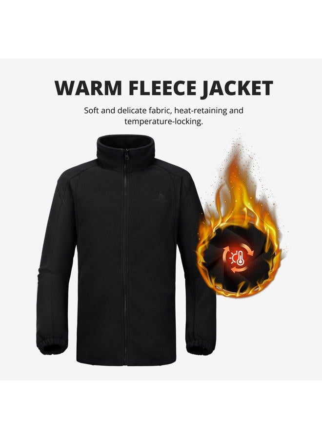 CAMEL CROWN Men's 3 in 1 Ski Snow Jacket Waterproof Winter Snow Coat Windproof Warm Fleece Lining Hiking Rain Jacket Hooded, Black, L - Image 4