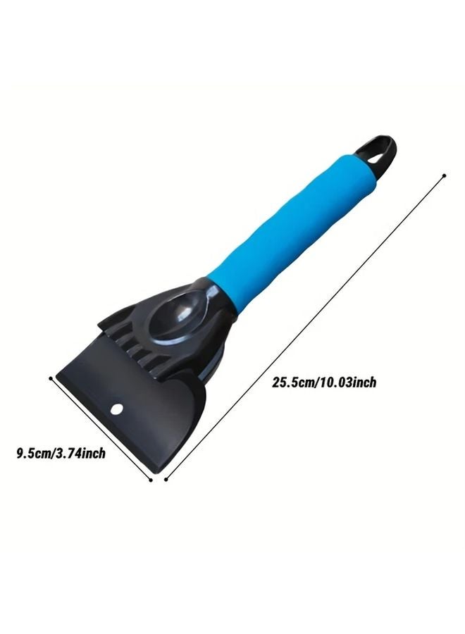 Blue Car Snow Shovel Ice Scraper Windshield Frost Removal Brush Winter Tool - Image 3