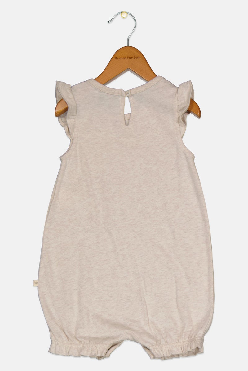 GAP Toddlers Girl Graphic Print Rompers, Beige - Image 2