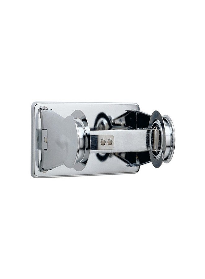 Bobrick 264 ClassicSeries Chrome-Plated Steel Surface Mounted Single Roll Toilet Tissue Dispenser with Controlled Delivery, Bright-Polished Finish, 6" Width x 2-3/4" Height