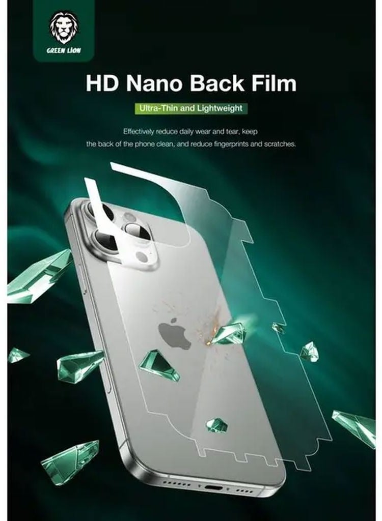 GREEN LION iPhone 16 Pro 4 in 1 Defender Pack Privacy / 3D Soft Edge Privacy Glass Protection / Anti Shock Case / Camera Lens Film / HD Nano Back Film - Image 4