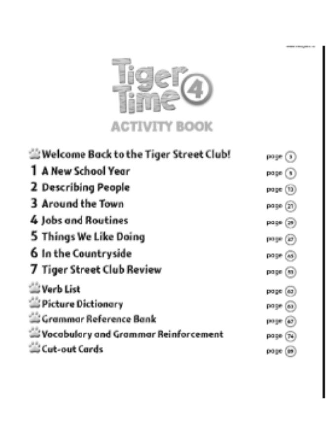 Macmillan Tiger Time -  English Course for Schools -level 4_activity_book - Image 2