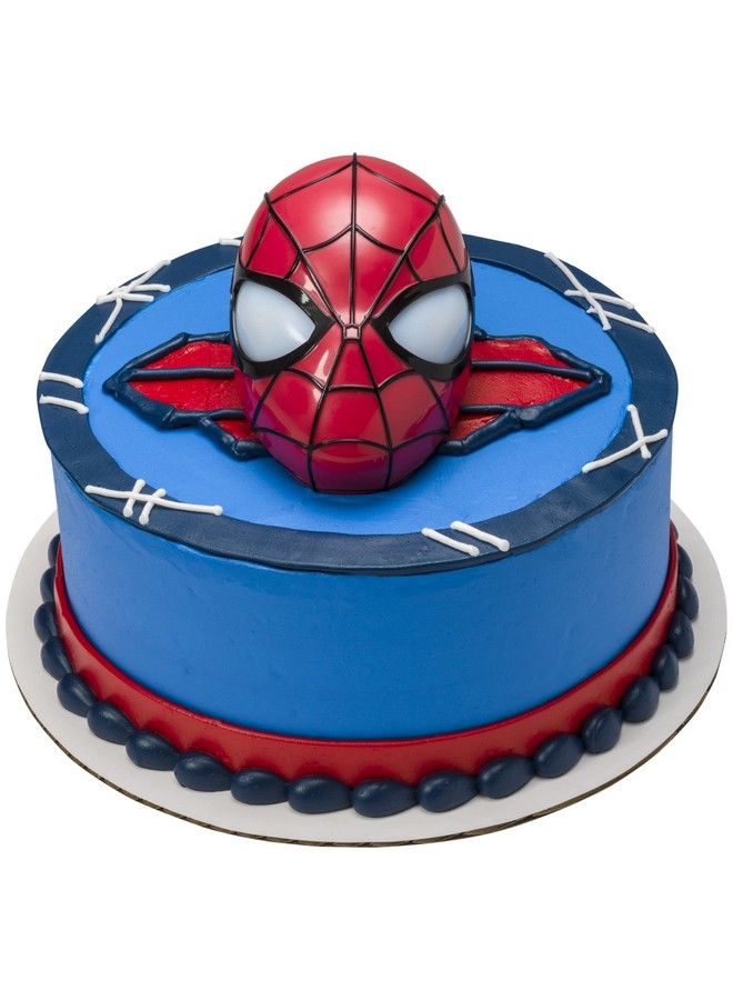 DecoPac Decoset® Marvel Spiderman™ Ultimate Light Up Eyes Cake Topper, 1Piece Cake Topper Set, Superhero Head With Lights - Image 4