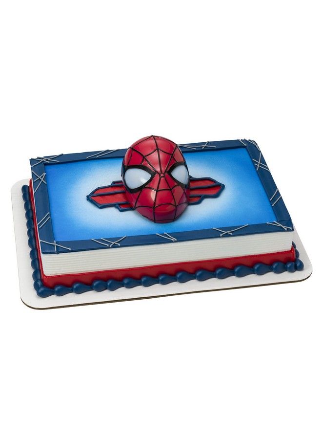 DecoPac Decoset® Marvel Spiderman™ Ultimate Light Up Eyes Cake Topper, 1Piece Cake Topper Set, Superhero Head With Lights - Image 2