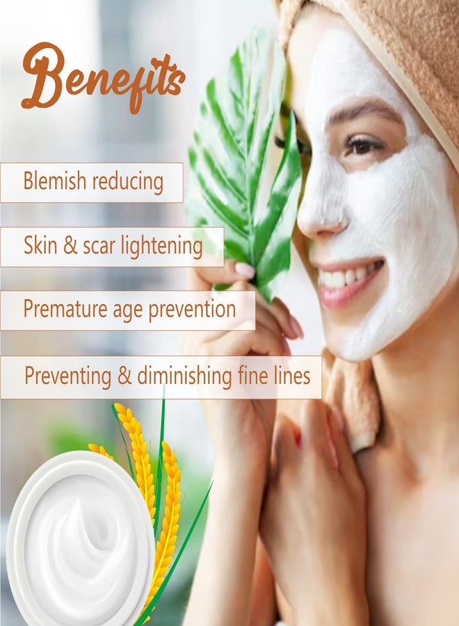 Pink Root Rice water Face & body Mask 100gm Helps in Skin Tightening, Brightening and Control Acne and Blemish - Image 2