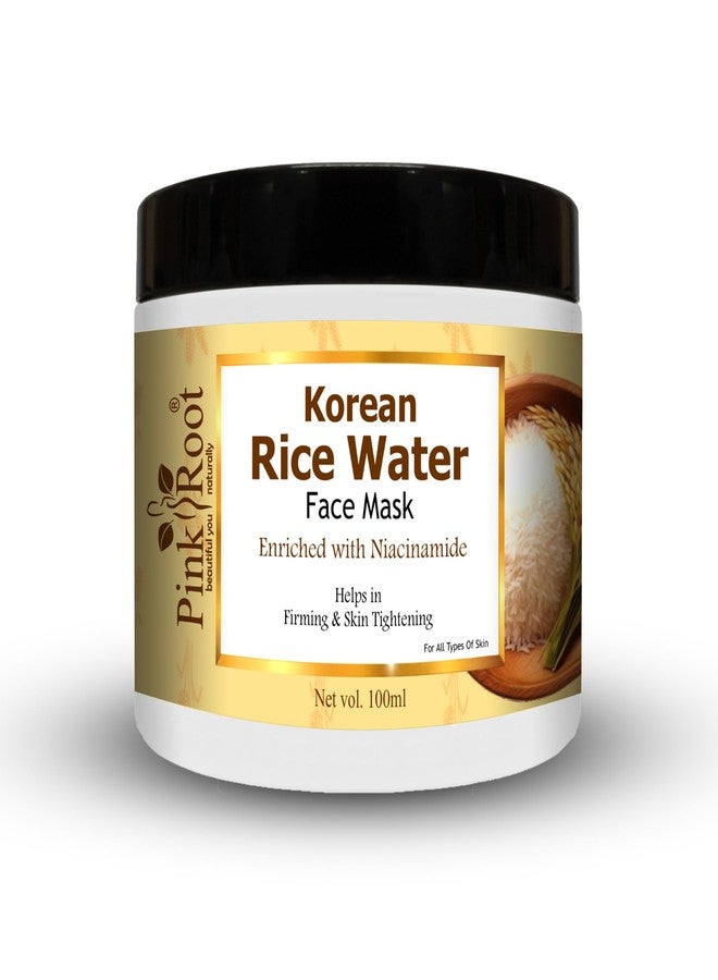 Pink Root Rice water Face & body Mask 100gm Helps in Skin Tightening, Brightening and Control Acne and Blemish - Image 1
